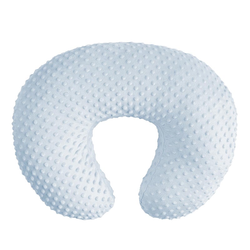 OWLOWLA Nursing Pillow Cover, Breastfeeding Pillow Slipcover Fits Nursing Pillow for Baby Boy Girl(Baby Blue) - Image 1